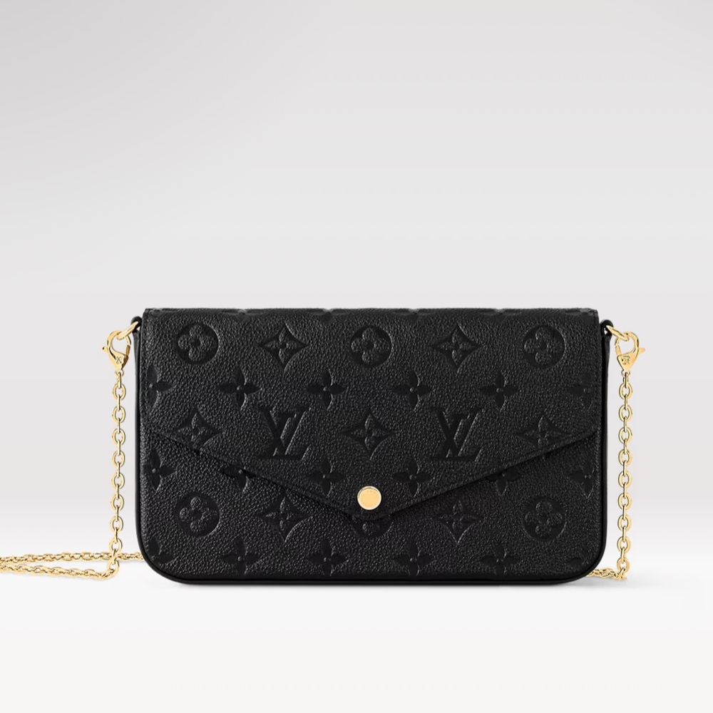 Louis Vuitton Félicie Pochette Black Monogram Crossbody Bag